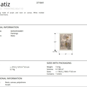 Tablou decorativ Matiz, 97x127cm - Img 7