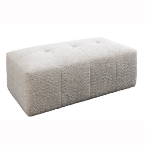 Taburetele/ Suport pentru picioare ROYAL 120cm boucle bej sampanie