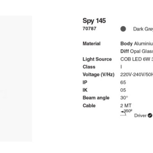 Tarus LED exterior cu proiector directionabil IP65 SPY 39,5cm 217372 universul-luminii.ro