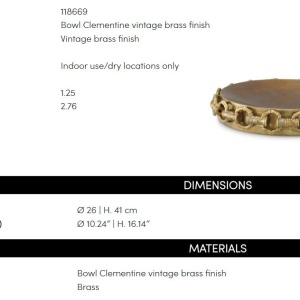 Tava, Obiect decorativ design LUX Clementine - Img 6