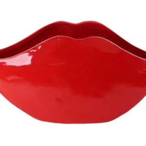 Vaza flori, Vas decorativ Vase LIP 55cm buze rosii - Img 4