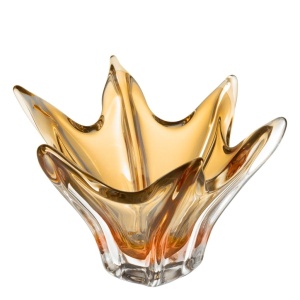 Vaza, Vas decorativ design LUX Sutter, galben - Img 3