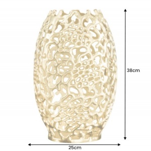 Vaza, Vas decorativ realizat manual Abstract Leaf 40cm - Img 2