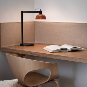 Veioza de birou metal TATAWIN negru, orange - Img 2
