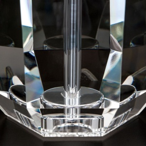 Veioza design lux cu cristal K9 ALEXIS alb/crom 234572 universul-luminii.ro