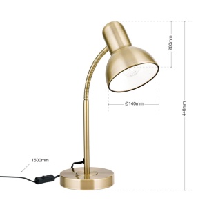Veioza/Lampa de birou reglabila NEMO alama antique 235562 universul-luminii.ro