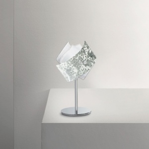 Veioza, Lampa de masa CAMILLA cu foita aurie sau argintie 134062 universul-luminii.ro