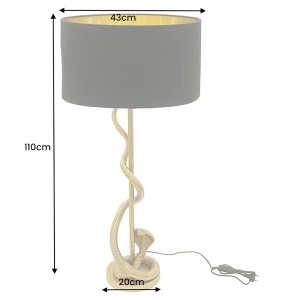 Veioza, Lampa de masa ceramica COBRA 110cm - Img 5