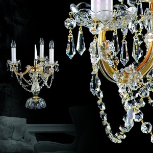 Veioza, lampa de masa Cristal Bohemia Exclusive MARIA TEREZIA 15 TL CE 177412 universul-luminii.ro