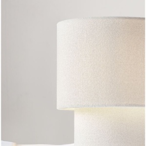 Veioza, Lampa de masa cu abajur alb SYRIN - Img 8