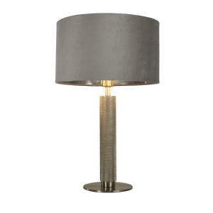Veioza/Lampa de masa design decorativ London argintiu/gri