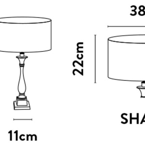 Veioza/Lampa de masa design lux elegant Belle crom/roz 229222 universul-luminii.ro