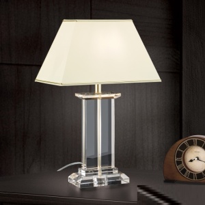 Veioza, lampa de masa design LUX VERONIQUE, auriu/ abajur crem 94592 universul-luminii.ro