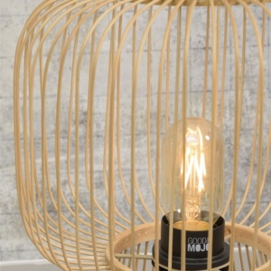 Veioza, lampa de masa eco din bambus Cango natur, 30x26cm 195962 universul-luminii.ro