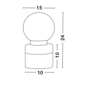 Veioza, Lampa de masa Juliet NVL-9010264 83452 universul-luminii.ro