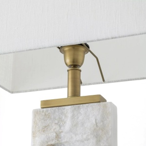 Veioza/ lampa de masa LUX cu baza din marmura Newton L 203432 universul-luminii.ro