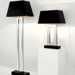 Veioza, lampa de masa LUX, finisaj stainless steel, H-71cm, Arlington 103115 HZ 64992 universul-luminii.ro