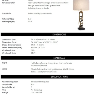 Veioza, Lampa de masa LUX Kearny 225162 universul-luminii.ro