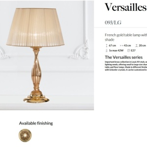 Veioza, Lampa de masa LUX realizata manual, Versailles 144592 universul-luminii.ro