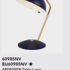 Veioza/Lampa de masa metal moderna Aberdeen navy 140082 universul-luminii.ro