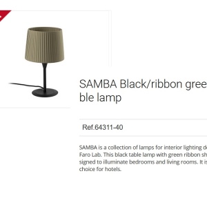 Veioza / Lampa de masa moderna design elegant SAMBA negru/galben 64311-40 90332 universul-luminii.ro