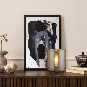 Veioza, Lampa de masa moderna Sweden 1L moca, chihlimbar 157552 universul-luminii.ro