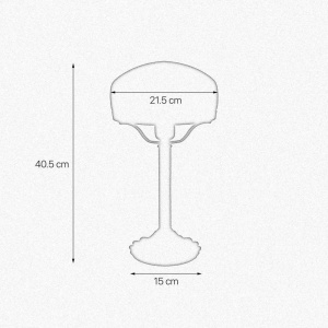 Veioza, Lampa de masa vintage Mushroom Lamp chihlimbar - Img 3