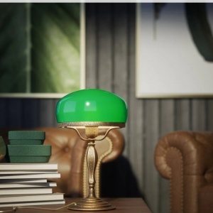 Veioza, Lampa de masa vintage Mushroom Lamp verde - Img 9