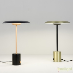 Veioza LED design deosebit HOSHI negru/cupru 28388 62232 universul-luminii.ro