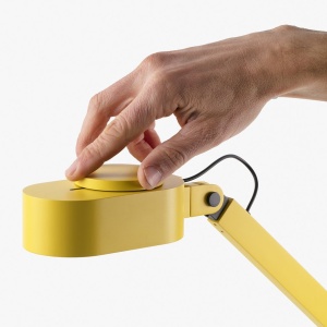 Veioza LED dimabila / Lampa de birou design ultra-modern INVITING galbena 215012 universul-luminii.ro