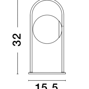 Veioza LED moderna design elegant HOOK - Img 10