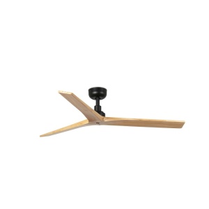 Ventilator aplicat tavan cu telecomanda KLIM M 125cm, negru/ pin - Img 2