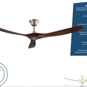 Ventilator de tavan ultrasilentios cu telecomanda BROMIEN 072316 SU 52612 universul-luminii.ro