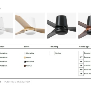 Ventilator tavan smart sistem TUYA si telecomanda PUNT TUB M negru/nuc - Img 6