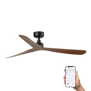 Ventilator tavan smart sistem TUYA si telecomanda ROCKER M negru/nuc