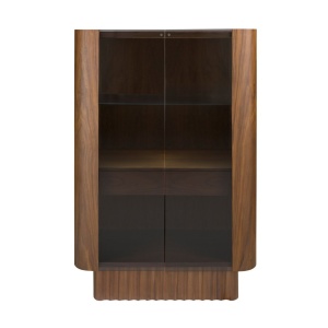 Vitrina, Bufet cu iluminat deosebit design LUX Walnut - Img 2