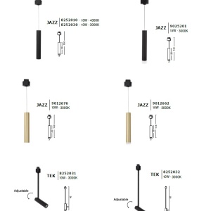 Accesoriu, Corp de iluminat pentru sina magnetica Buxton, Loop sau Sign, JAZZ 10 Watt negru 188233 universul-luminii.ro