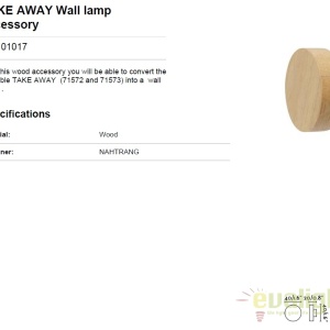 Accesoriu Lampa TAKE AWAY 01017 173903 universul-luminii.ro