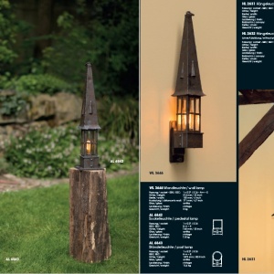 Aplica 1/2 iluminat exterior din fier forjat design rustic WL 3611 55953 universul-luminii.ro