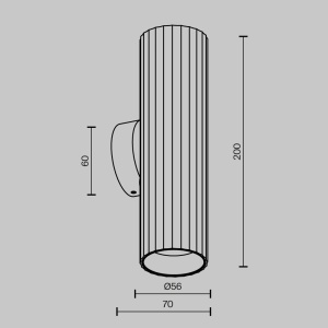 Aplica ambientala stil minimalist Calipso 2 alama 241983 universul-luminii.ro