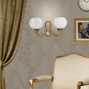 Aplica clasica cu 2 btate din alama design italian 8650 204733 universul-luminii.ro