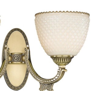 Aplica clasica din alama cu 2 brate design italian 7055 107733 universul-luminii.ro