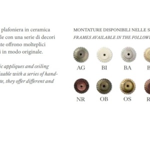Aplica clasica oglinda sau tablou realizata manual din ceramica TRIESTE 128673 universul-luminii.ro