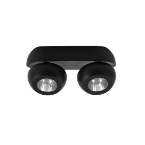Aplica cu 2 spoturi LED directionabile Gon negru NVL-9105102