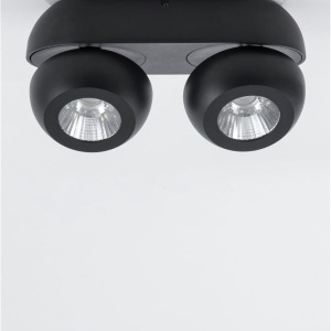 Aplica cu 2 spoturi LED directionabile Gon negru NVL-9105102 91123 universul-luminii.ro