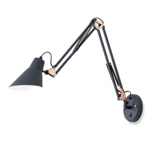 Aplica cu brat articulat Bachelor WA 2-1347 schwarz-cu OR