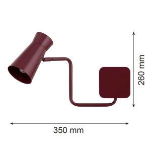 Aplica cu brat si spot directionabil LORD 8881 bordo - Img 8