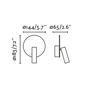 Aplica cu reader LED directionabil stil minimalist DUAS USB C negru - Img 10