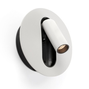 Aplica cu reader LED directionabil stil minimalist TIMIT alb