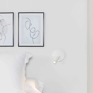 Aplica cu reader LED minimalista cu USB charger DUAS White 101683 universul-luminii.ro